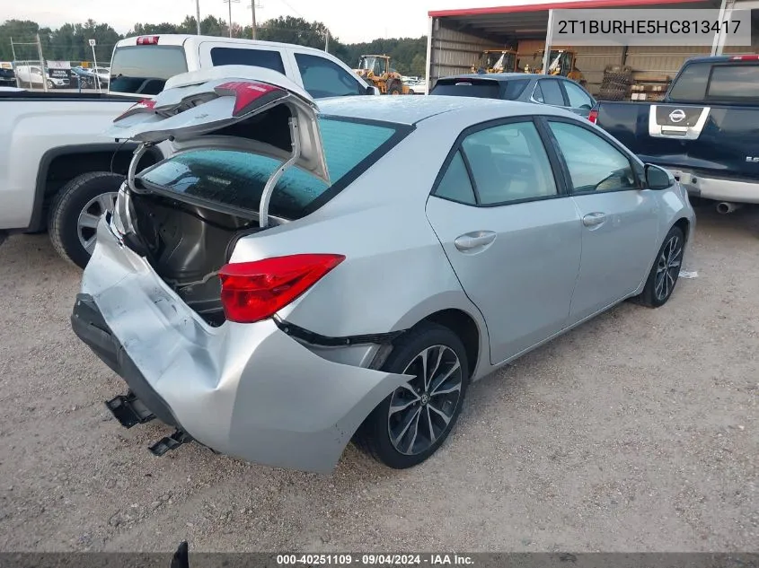 2T1BURHE5HC813417 2017 Toyota Corolla Se