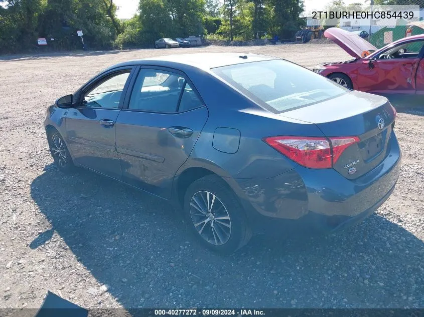 2017 Toyota Corolla Le VIN: 2T1BURHE0HC854439 Lot: 40277272