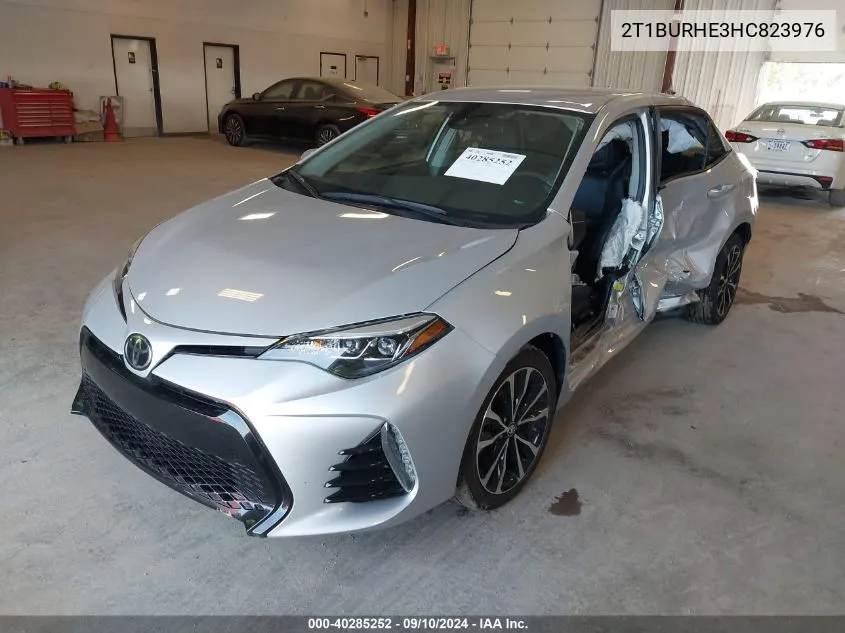 2017 Toyota Corolla Se VIN: 2T1BURHE3HC823976 Lot: 40285252