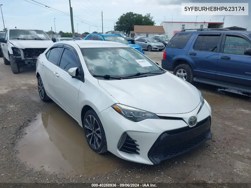 5YFBURHE8HP623174 2017 Toyota Corolla Se