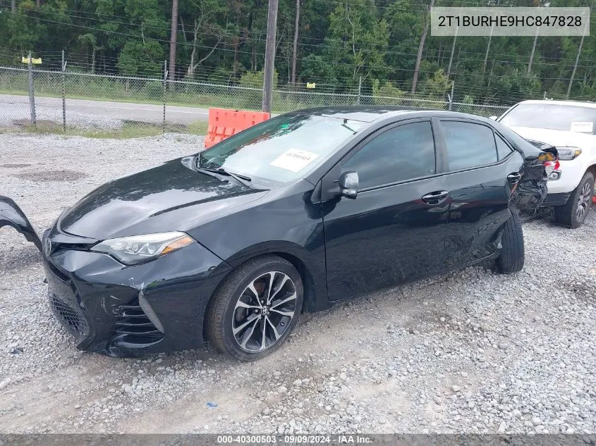 2017 Toyota Corolla Se VIN: 2T1BURHE9HC847828 Lot: 40300503