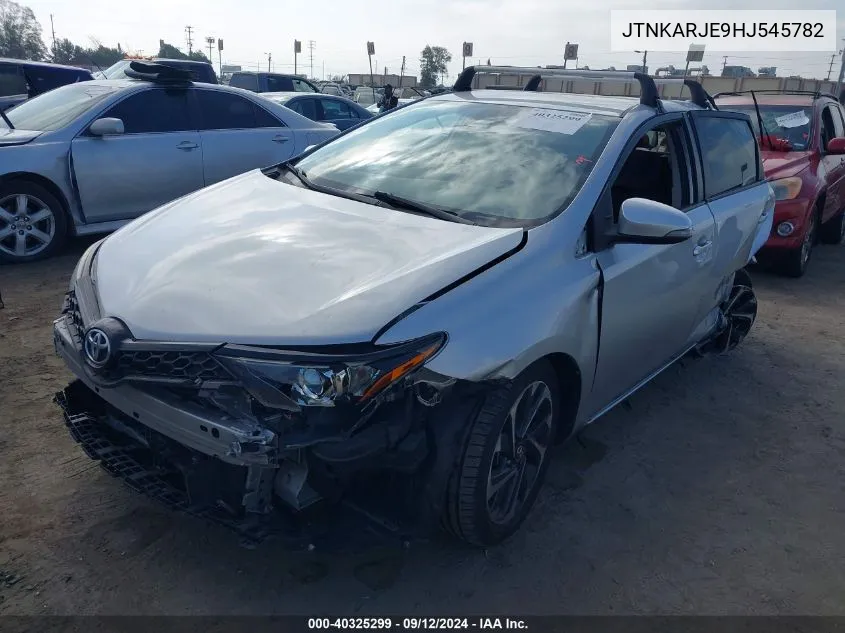 2017 Toyota Corolla Im VIN: JTNKARJE9HJ545782 Lot: 40325299