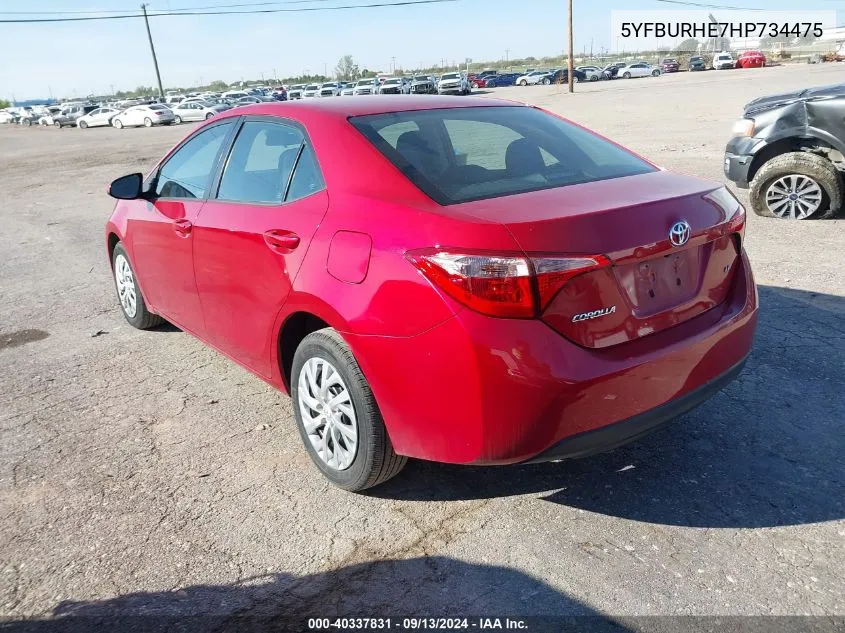 5YFBURHE7HP734475 2017 Toyota Corolla L/Le/Xle/Se/Xse