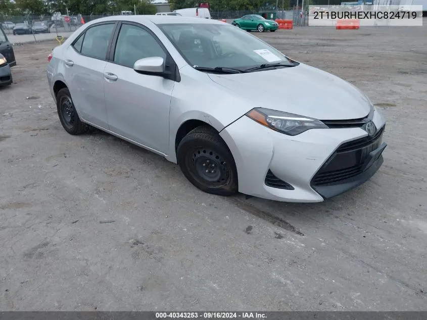 2T1BURHEXHC824719 2017 Toyota Corolla Le