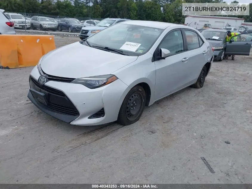 2017 Toyota Corolla Le VIN: 2T1BURHEXHC824719 Lot: 40343253