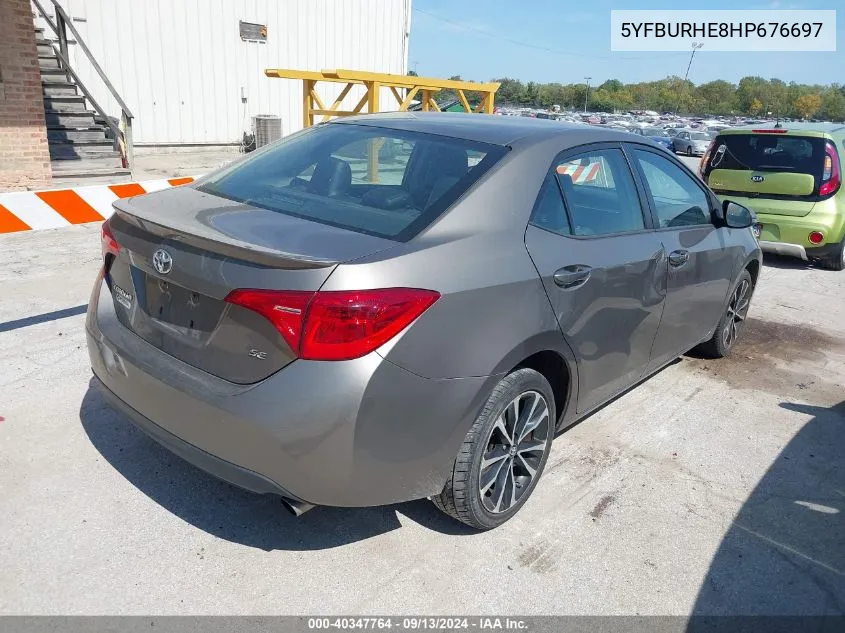 5YFBURHE8HP676697 2017 Toyota Corolla Se