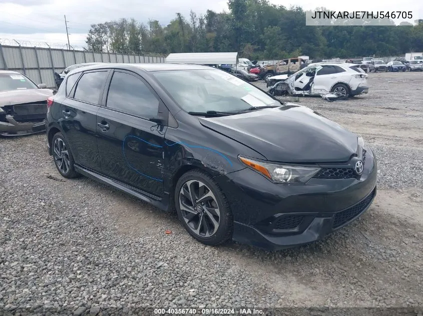 2017 Toyota Corolla Im VIN: JTNKARJE7HJ546705 Lot: 40356740