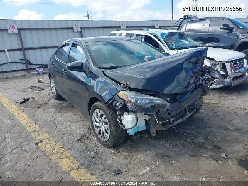 5YFBURHEXHP725656 2017 Toyota Corolla Le