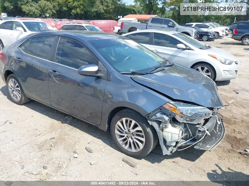 2017 Toyota Corolla Le Eco VIN: 2T1BPRHE3HC899107 Lot: 40411492