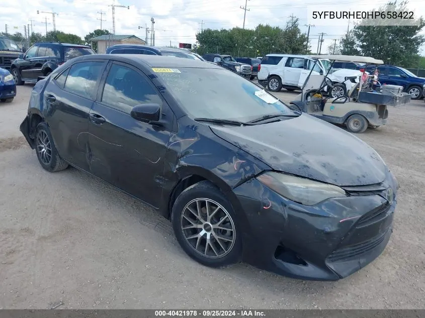 5YFBURHE0HP658422 2017 Toyota Corolla Le