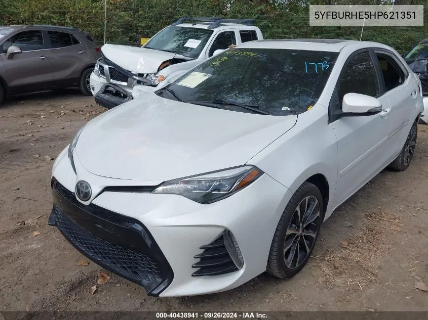 5YFBURHE5HP621351 2017 Toyota Corolla Se