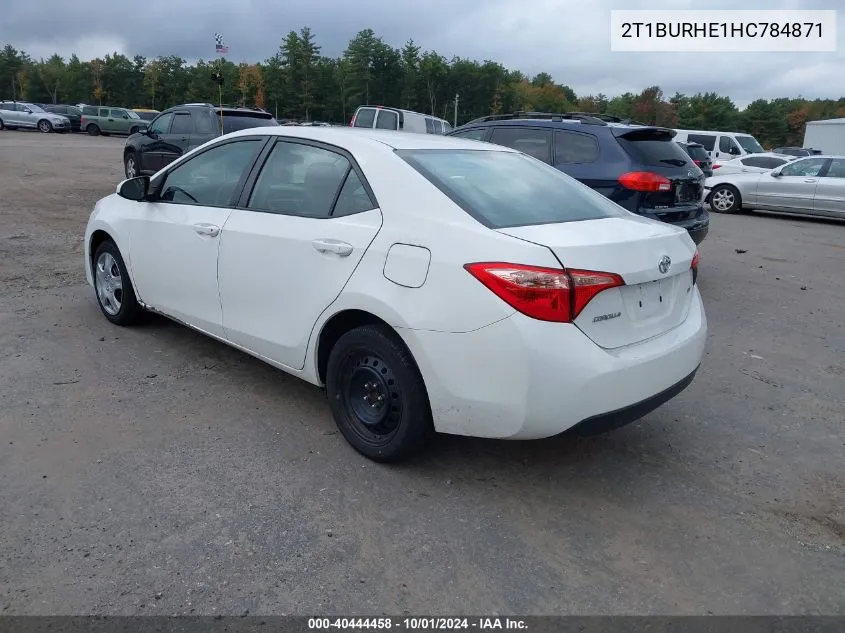 2T1BURHE1HC784871 2017 Toyota Corolla Le