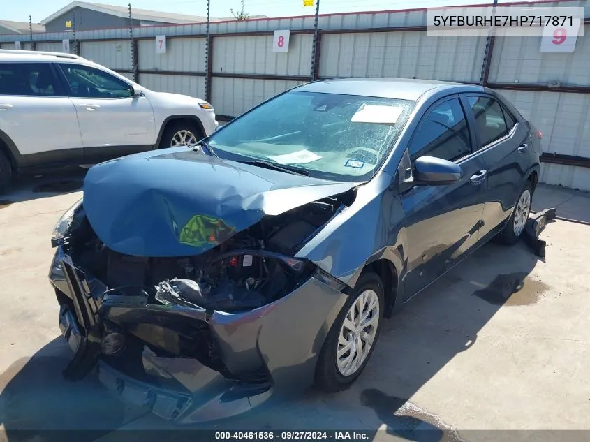 5YFBURHE7HP717871 2017 Toyota Corolla Le