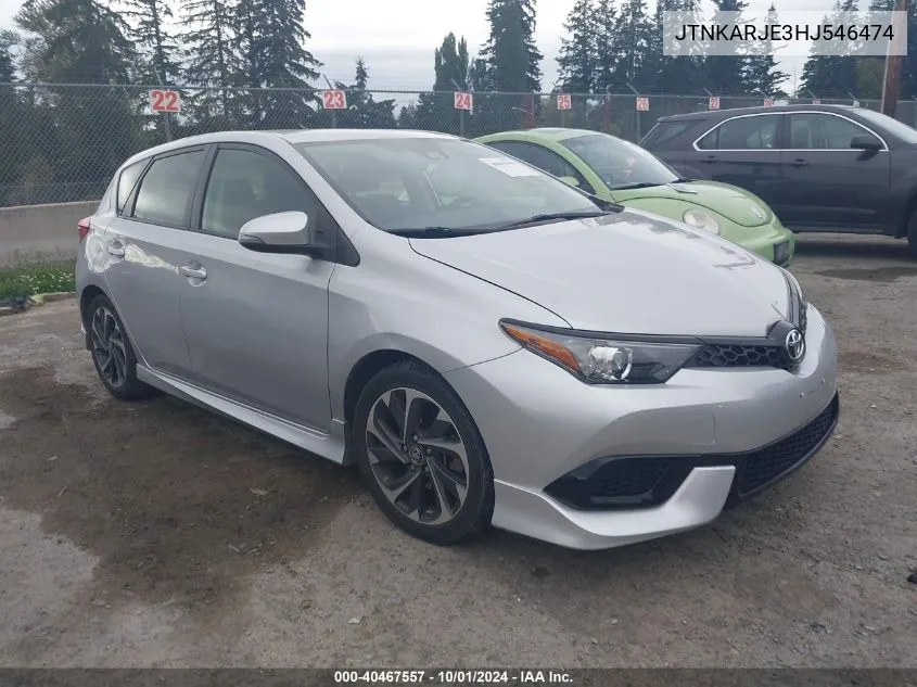 2017 Toyota Corolla Im VIN: JTNKARJE3HJ546474 Lot: 40467557