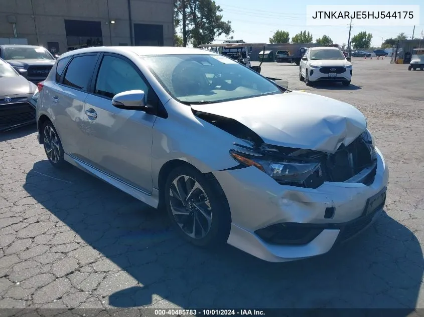 2017 Toyota Corolla Im VIN: JTNKARJE5HJ544175 Lot: 40485783