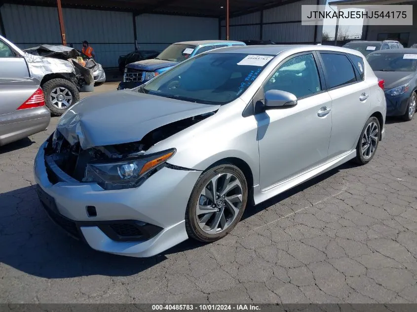 2017 Toyota Corolla Im VIN: JTNKARJE5HJ544175 Lot: 40485783