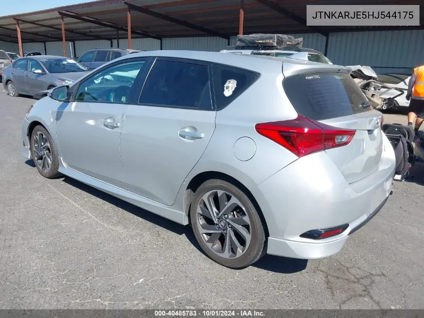 2017 Toyota Corolla Im VIN: JTNKARJE5HJ544175 Lot: 40485783