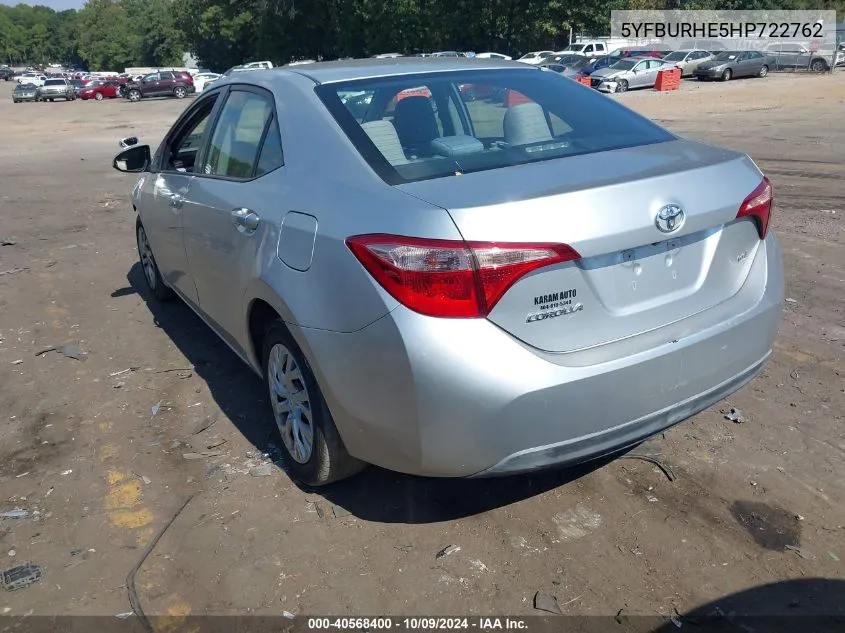 5YFBURHE5HP722762 2017 Toyota Corolla Le