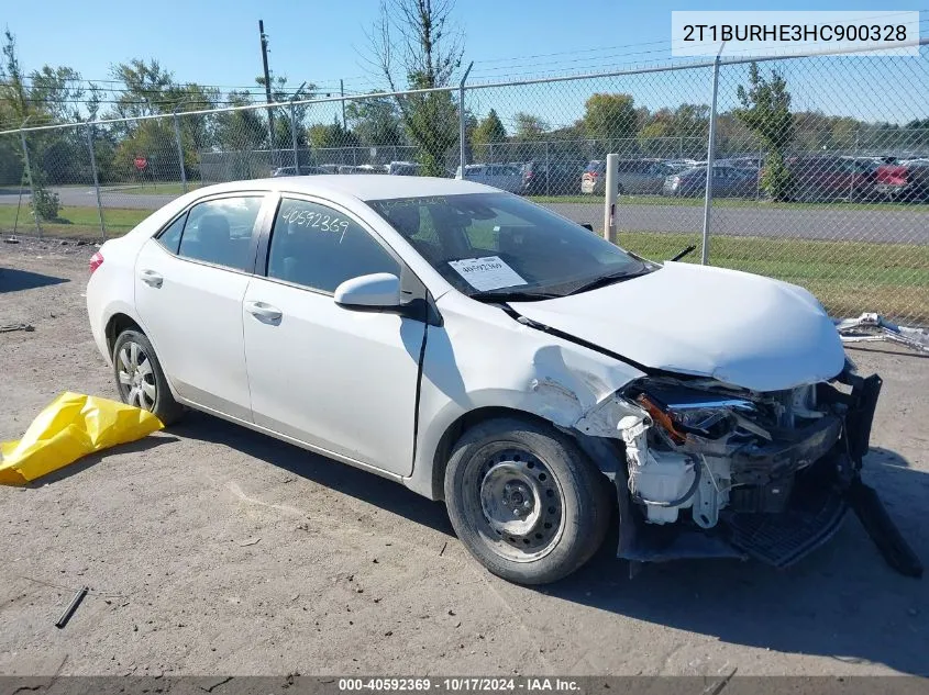 2017 Toyota Corolla Le VIN: 2T1BURHE3HC900328 Lot: 40592369