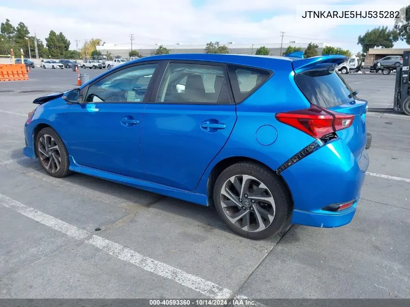 2017 Toyota Corolla Im VIN: JTNKARJE5HJ535282 Lot: 40593360