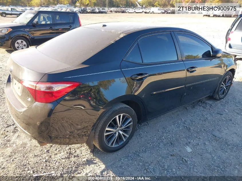 2017 Toyota Corolla L/Le/Xle/Se/Xse VIN: 2T1BURHE3HC900975 Lot: 40608339