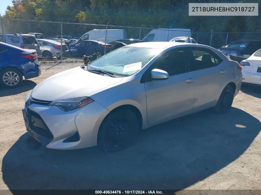 2T1BURHE8HC918727 2017 Toyota Corolla Le