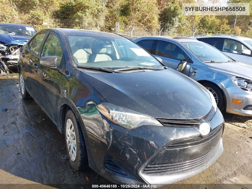 5YFBURHE5HP668508 2017 Toyota Corolla Le