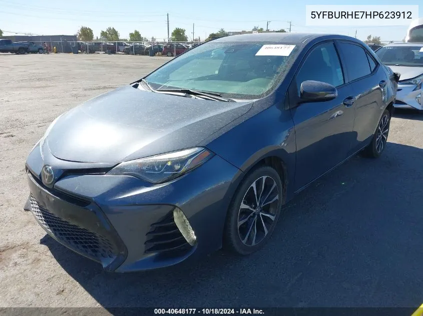 5YFBURHE7HP623912 2017 Toyota Corolla Se