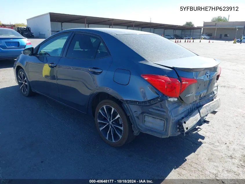 5YFBURHE7HP623912 2017 Toyota Corolla Se