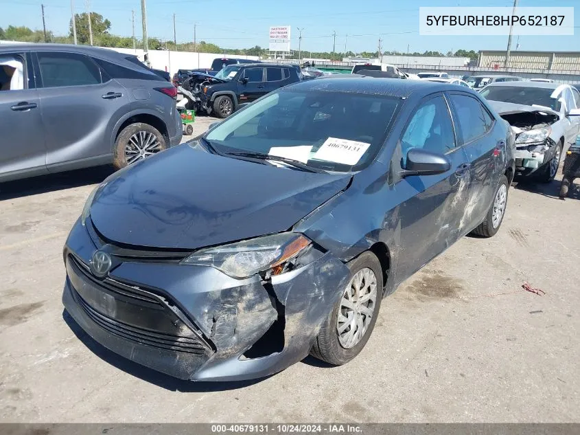 5YFBURHE8HP652187 2017 Toyota Corolla L/Le/Xle/Se/Xse