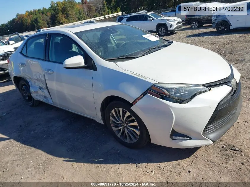 5YFBURHE0HP702239 2017 Toyota Corolla Xle