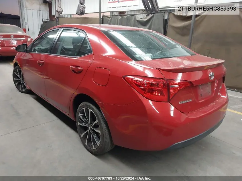 2017 Toyota Corolla L/Le/Xle/Se/Xse VIN: 2T1BURHE5HC859393 Lot: 40707789