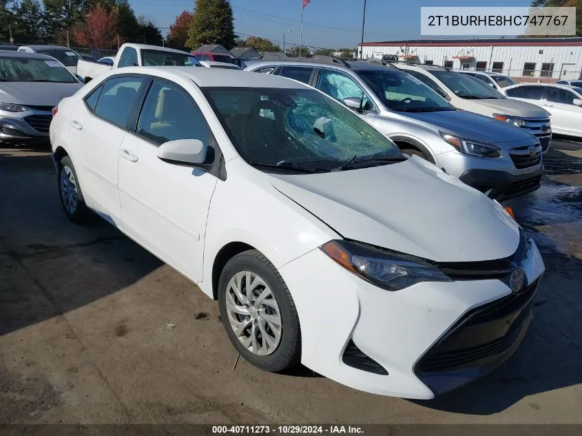 2T1BURHE8HC747767 2017 Toyota Corolla Le