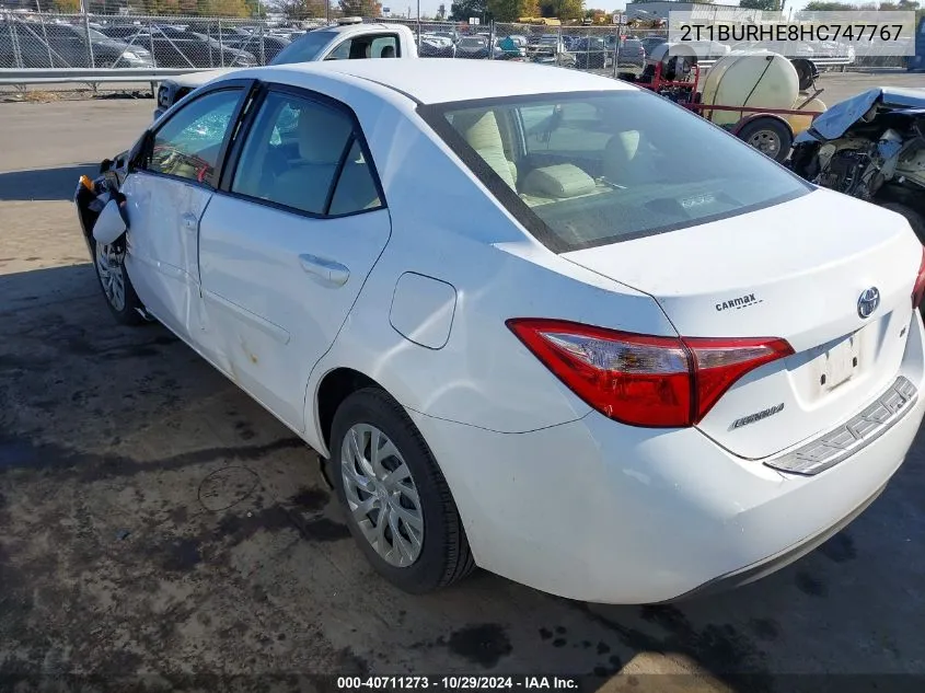 2T1BURHE8HC747767 2017 Toyota Corolla Le