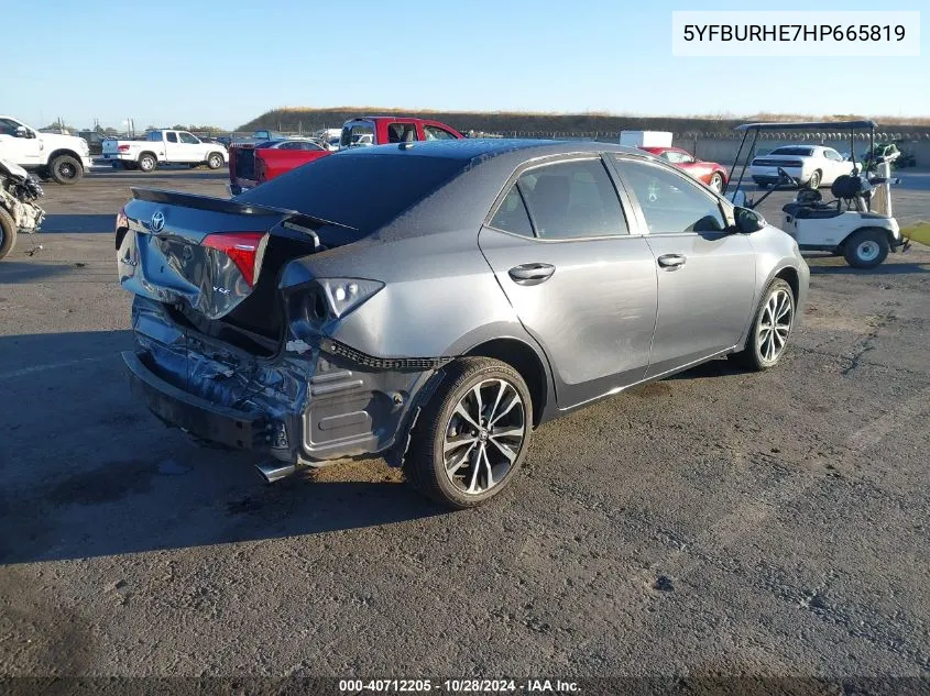 5YFBURHE7HP665819 2017 Toyota Corolla Xse