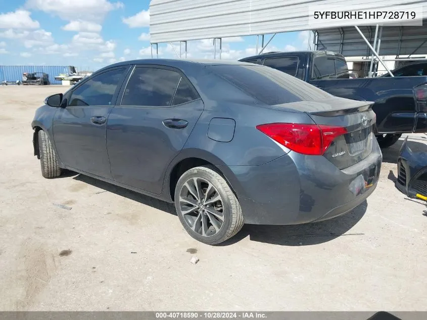 5YFBURHE1HP728719 2017 Toyota Corolla Se