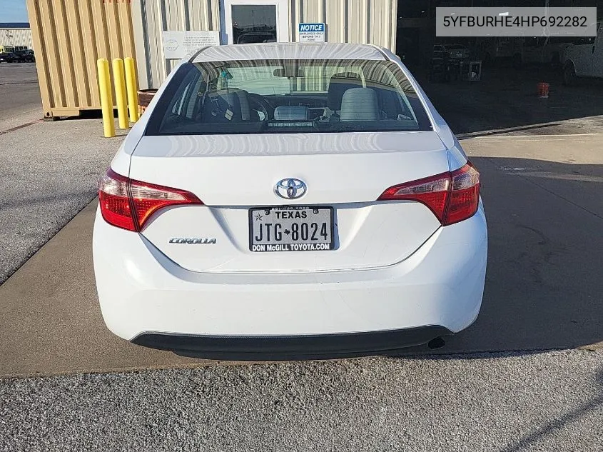 2017 Toyota Corolla L/Le/Xle/Se/Xse VIN: 5YFBURHE4HP692282 Lot: 40731635