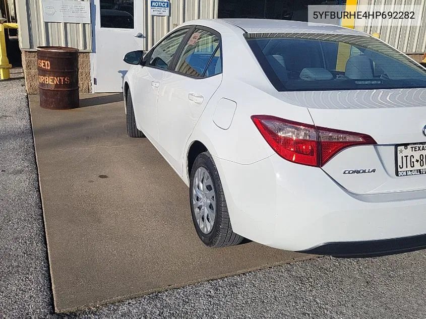 5YFBURHE4HP692282 2017 Toyota Corolla L/Le/Xle/Se/Xse