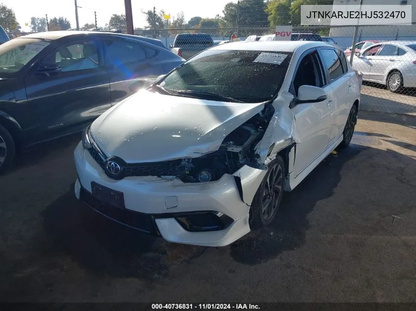 JTNKARJE2HJ532470 2017 Toyota Corolla Im