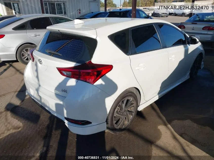 2017 Toyota Corolla Im VIN: JTNKARJE2HJ532470 Lot: 40736831