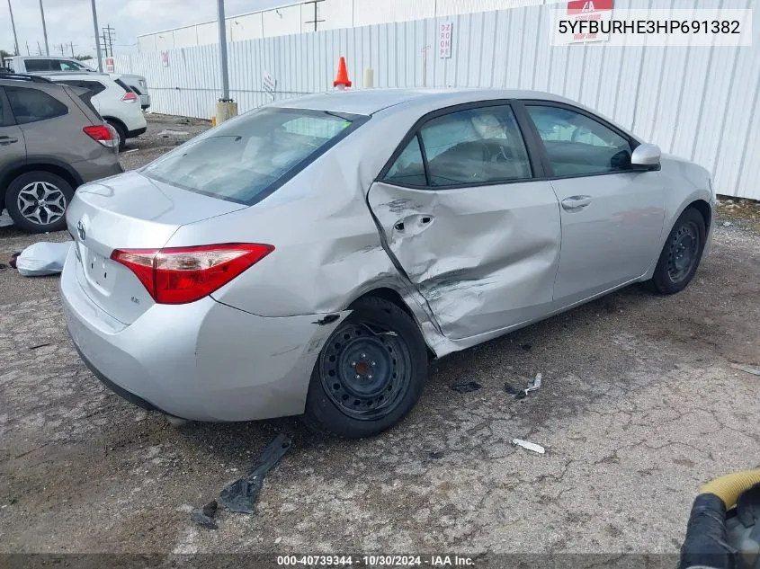 5YFBURHE3HP691382 2017 Toyota Corolla Le