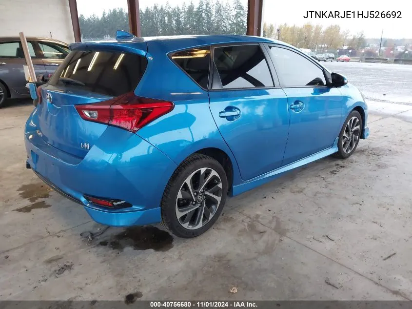 JTNKARJE1HJ526692 2017 Toyota Corolla Im