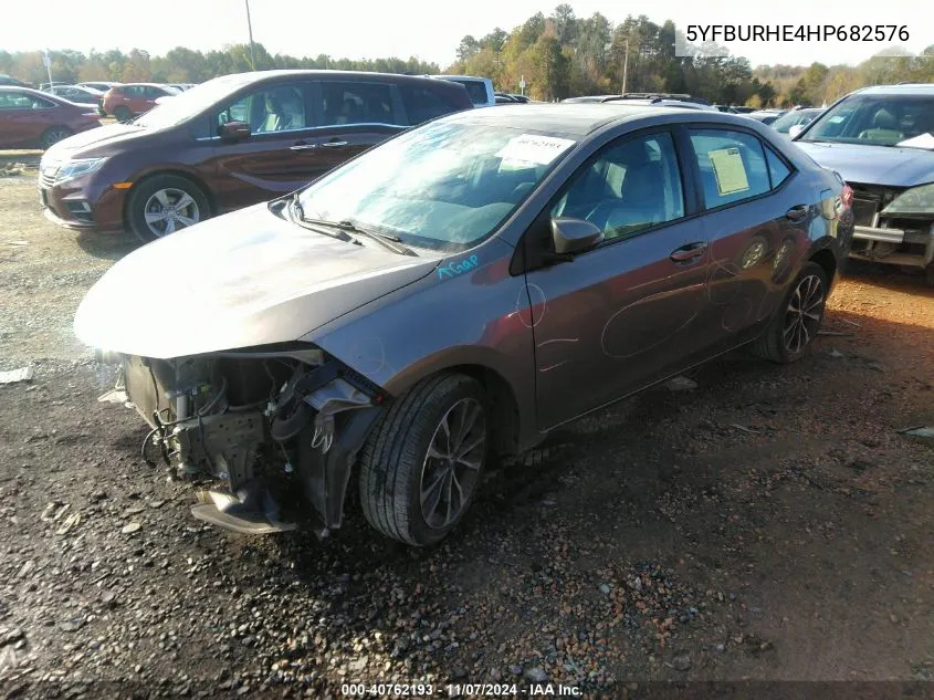 5YFBURHE4HP682576 2017 Toyota Corolla Se