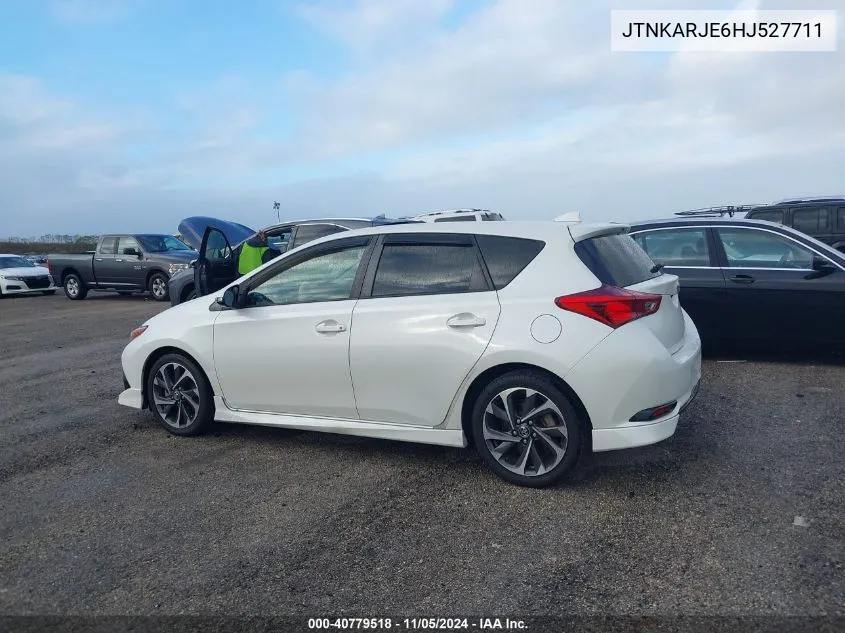 2017 Toyota Corolla Im VIN: JTNKARJE6HJ527711 Lot: 40779518