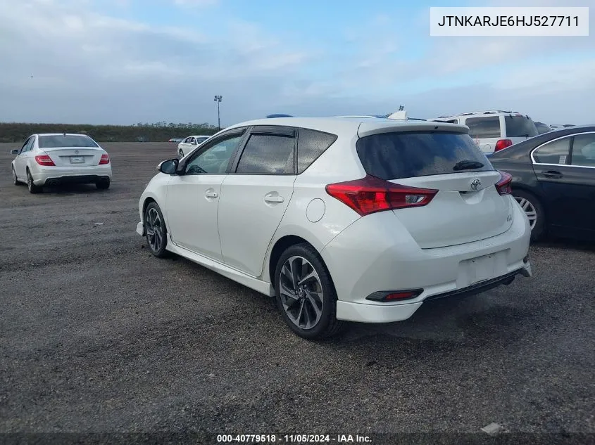 2017 Toyota Corolla Im VIN: JTNKARJE6HJ527711 Lot: 40779518