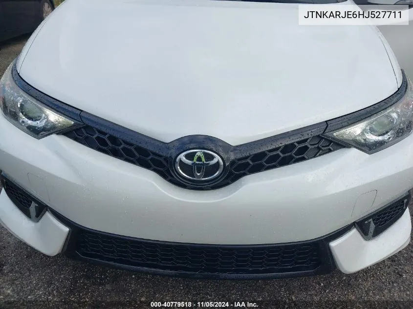 2017 Toyota Corolla Im VIN: JTNKARJE6HJ527711 Lot: 40779518