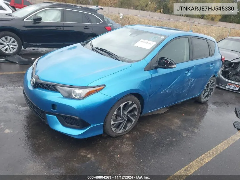 2017 Toyota Corolla Im VIN: JTNKARJE7HJ545330 Lot: 40804263