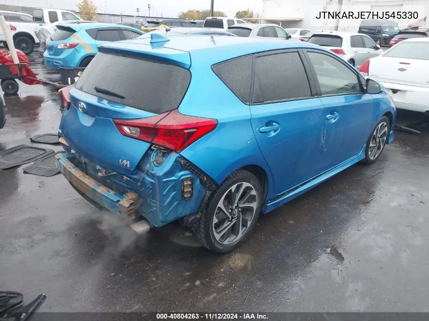 2017 Toyota Corolla Im VIN: JTNKARJE7HJ545330 Lot: 40804263