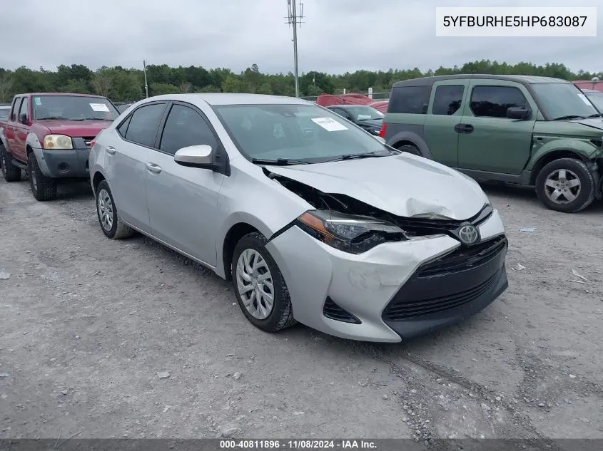 5YFBURHE5HP683087 2017 Toyota Corolla Le