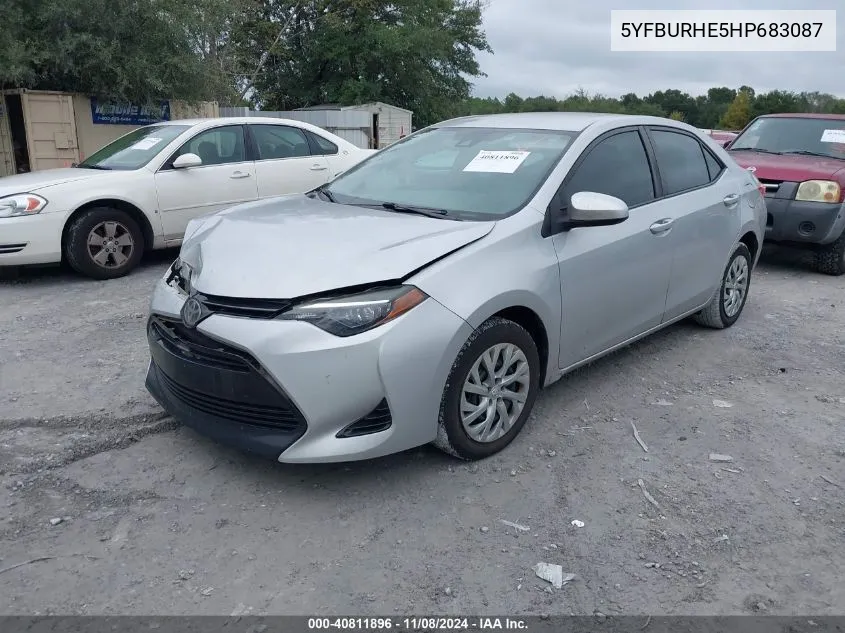 5YFBURHE5HP683087 2017 Toyota Corolla Le